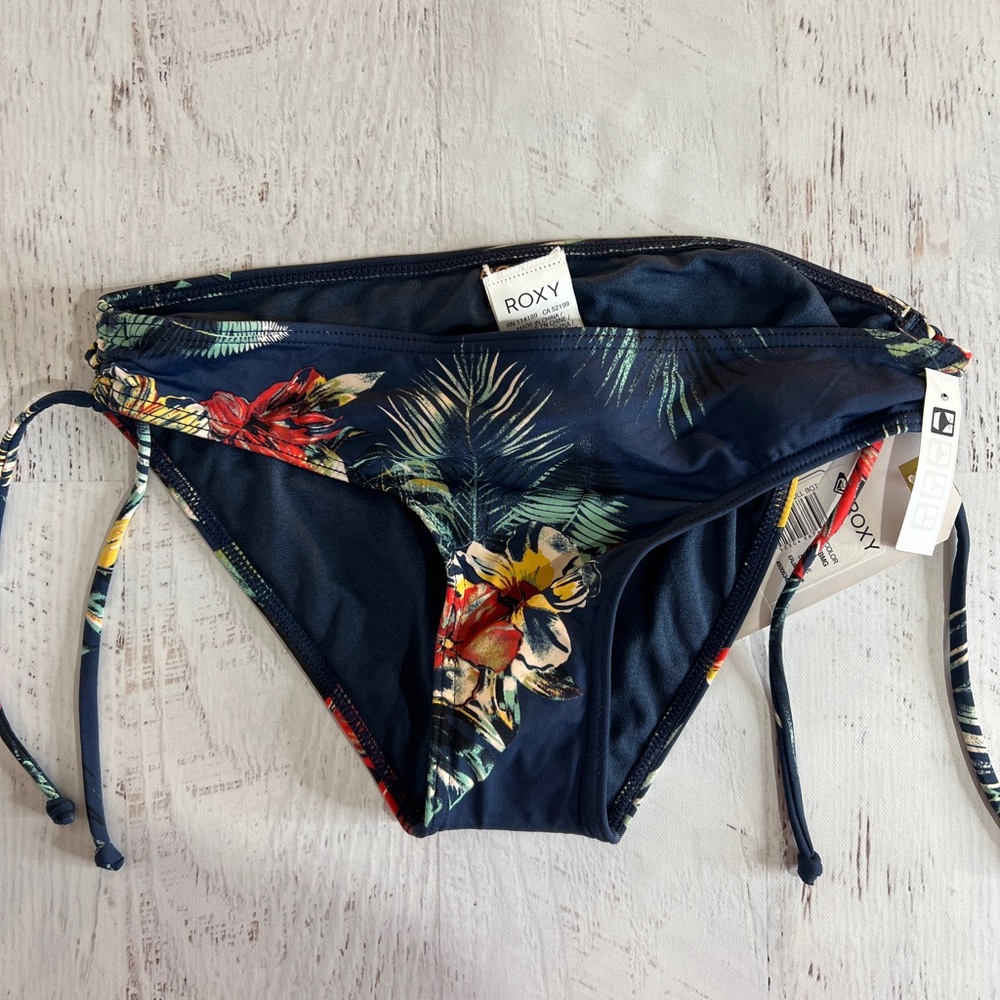 Roxy Tropical Print Bikini Bottom, net, size XS